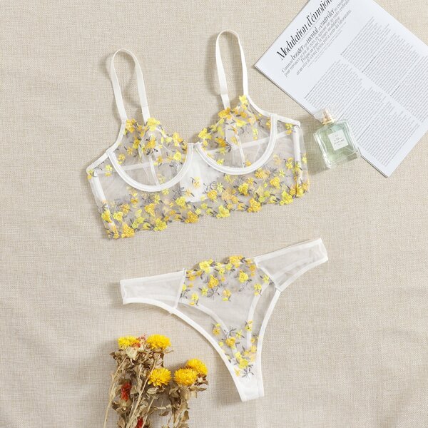 

Романтический Сексуально-женское белье, Жёлтые