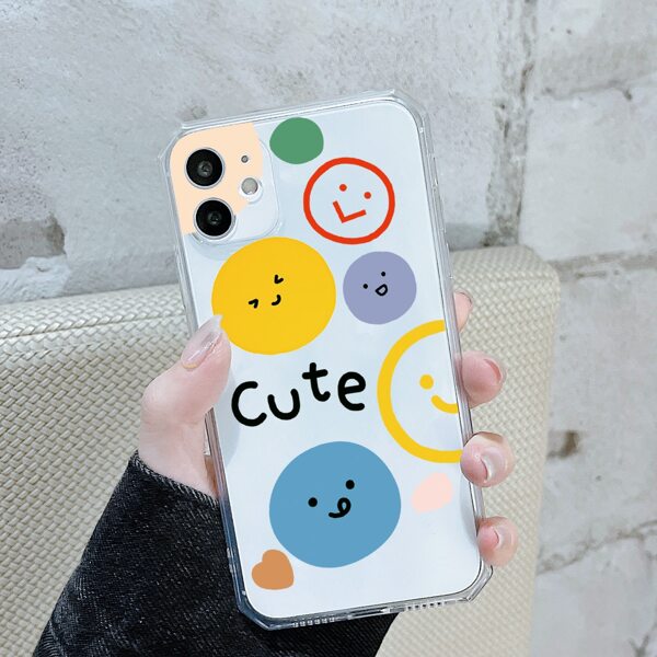 

Cartoon Graphic Phone Case, Clear