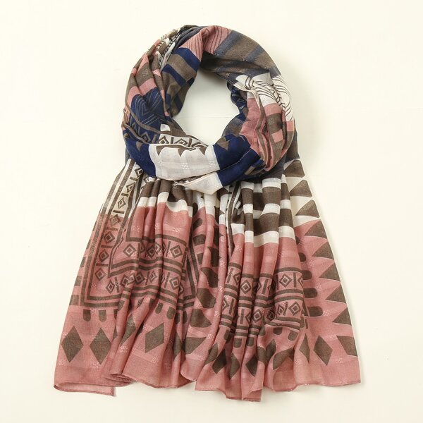

Geometric Pattern Scarf, Multicolor