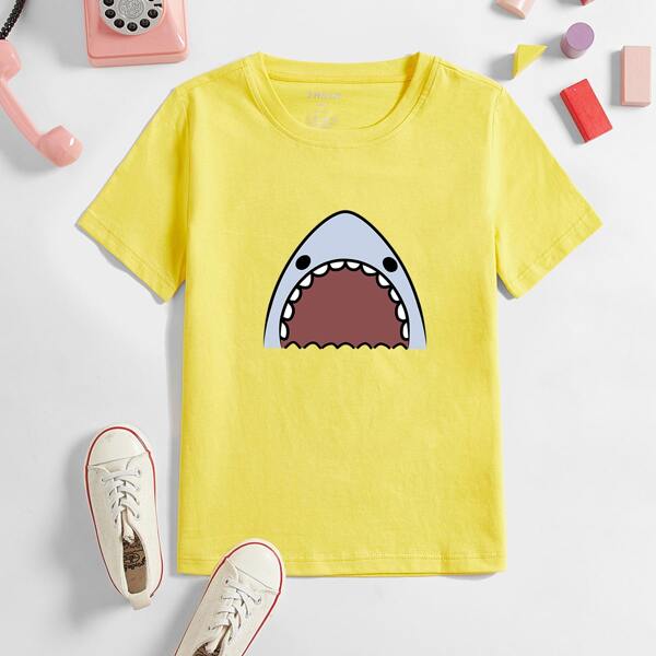 

Toddler Boys Cartoon Graphic Tee, Yellow