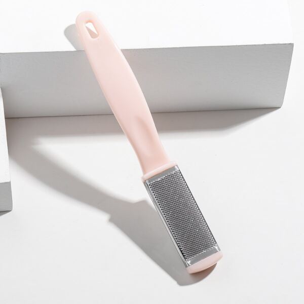 

1pc Stainless Steel Foot Brush, Pink