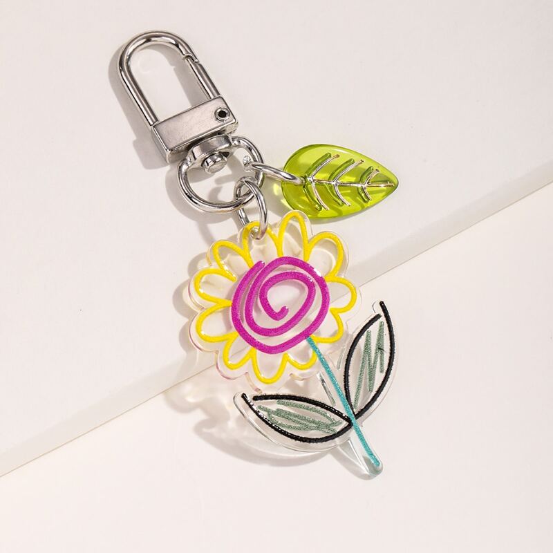 

Flower Decor Bag Charm, Multicolor