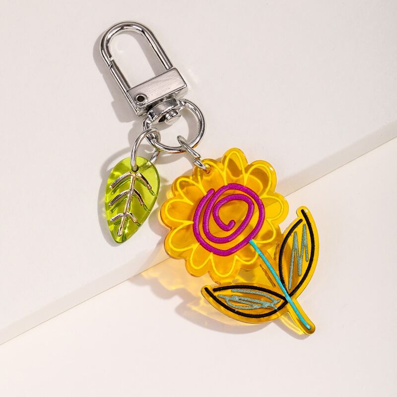 

Flower Decor Bag Charm, Yellow