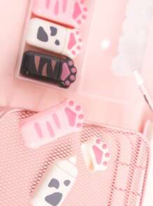 6入組貓爪便攜式修正帶禮品文具學生獎品學校辦公用品 - 彩色 - 查看 4