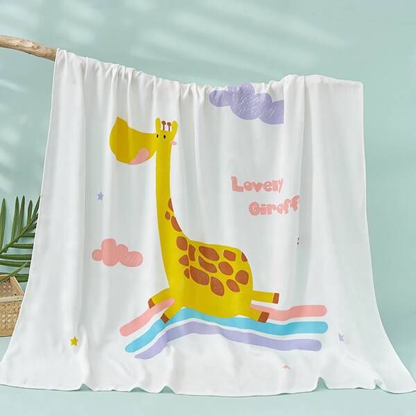 

Baby Cartoon Graphic Blanket, Multicolor