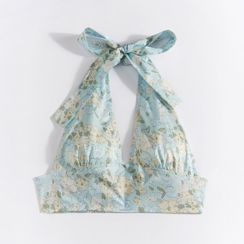 

Floral Print Halter Top, Multicolor