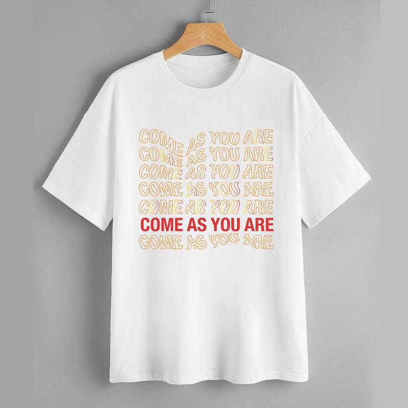 

Slogan Graphic Tee, White