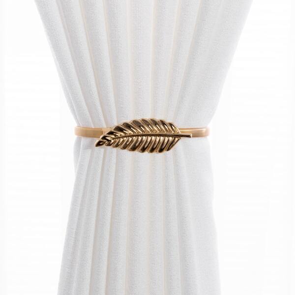 

Leaf Shaped Curtain Tieback, Gold