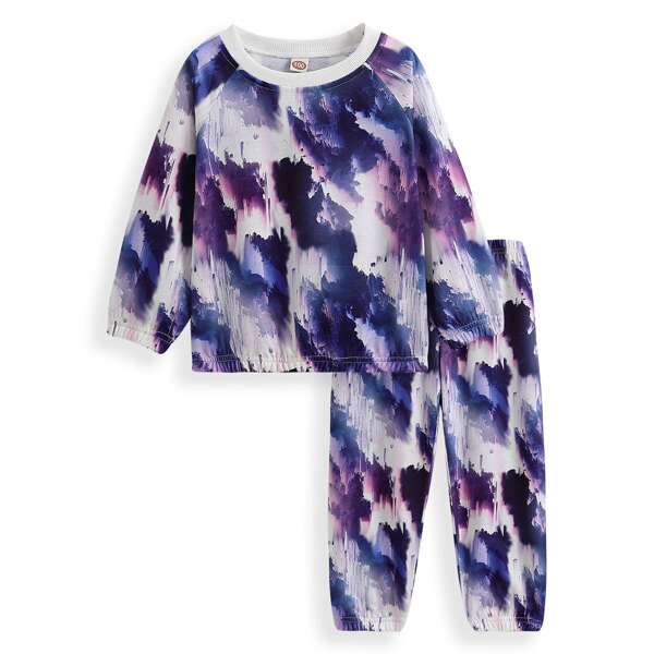

Toddler Girls Colorblock Pullover & Sweatpants, Multicolor