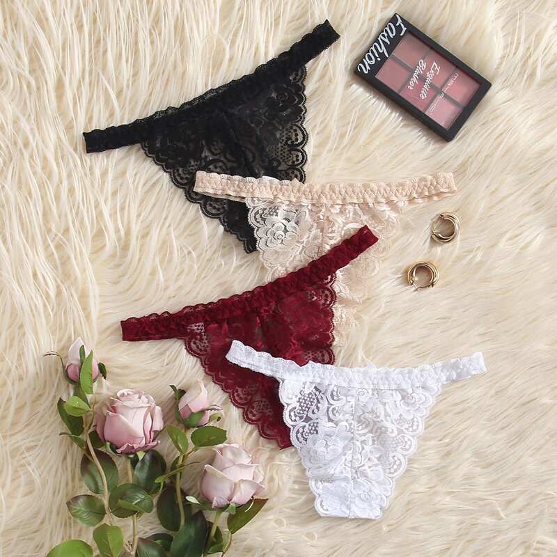 

4pack Floral Lace Panty Set, Multicolor