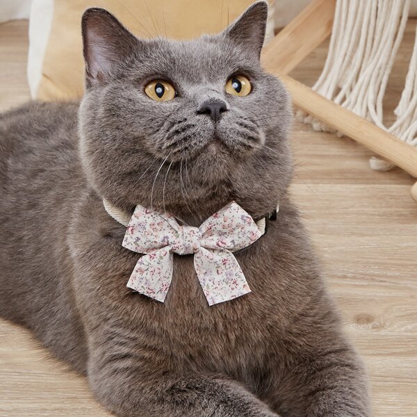 

Flower Print Pet Bow, Multicolor