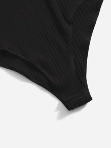 SHEIN EZwear 大碼木耳邊羅紋針織連身背心