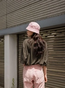 DAZY Áo thun Hoạt hình Slogan Giải trí - Màu Khaki - Xem 2