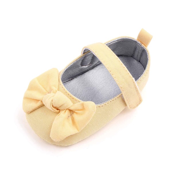 

Baby Girl Bow Decor Ballet Flats, Yellow