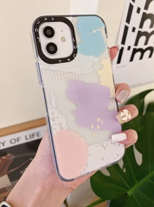 Oil Paint Clear Phone Case - Multicolor - View 1