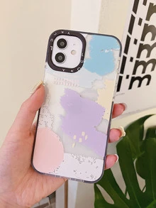 Oil Paint Clear Phone Case - Multicolor - View 5