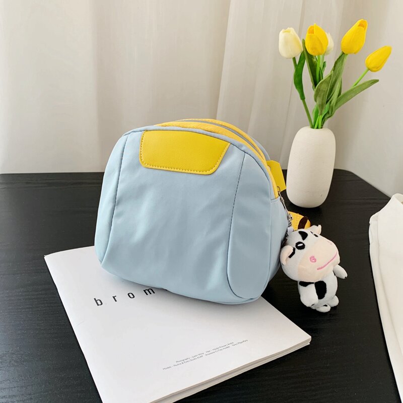 

Colorblock Crossbody Bag, Baby blue