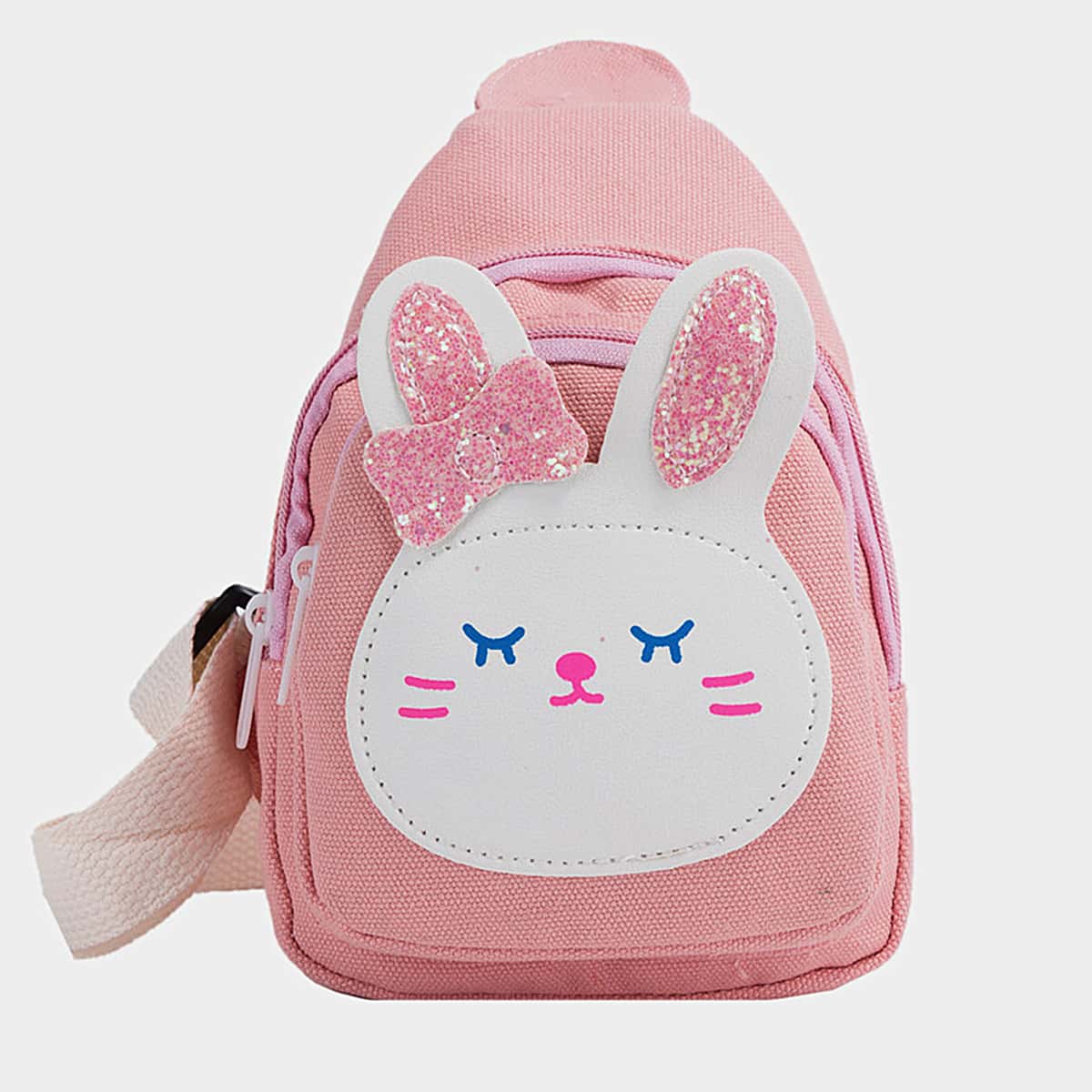 

Rabbit Design Sling Bag, Pink