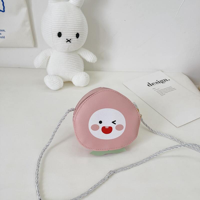 

Cartoon Graphic Crossbody Bag, Pink