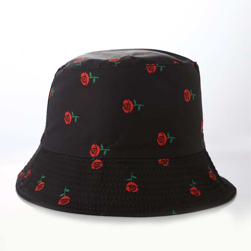 

Guys Flower Graphic Bucket Hat, Black