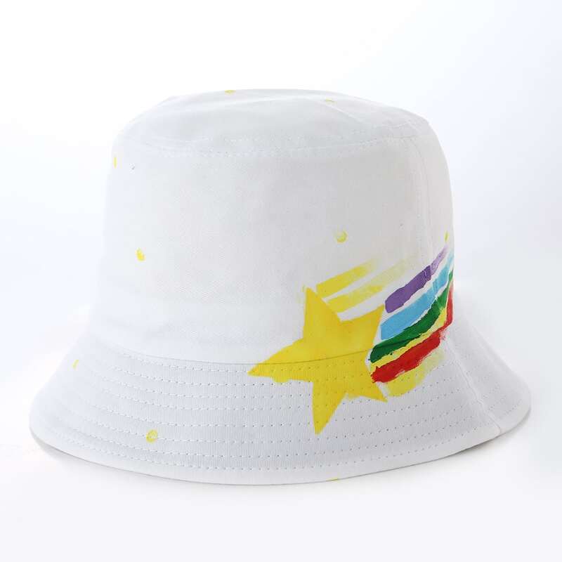 

Guys Star Graphic Bucket Hat, White