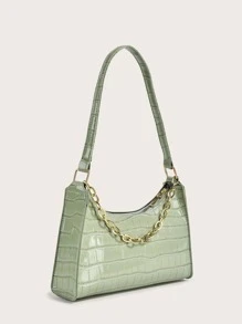 Chuỗi & Cá sấu Trang trí Cái túi - màu xanh lá - Xem 6