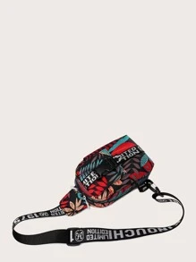 迷你男士花卉圖案腰包 - 彩色 - 查看 4