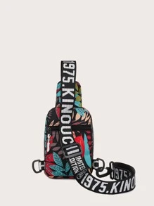 迷你男士花卉圖案腰包 - 彩色 - 查看 5