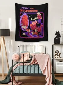 Stevenrhodes 卡通圖案掛毯 - 彩色 - 查看 5