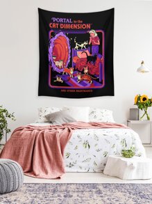 Stevenrhodes 卡通圖案掛毯 - 彩色 - 查看 6