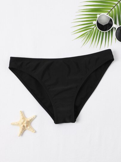 Bas de bikini unicolore