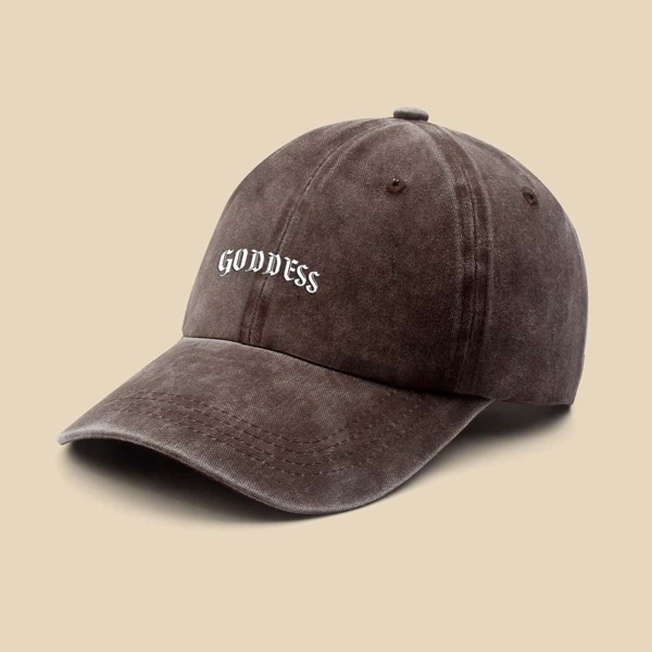 

Letter Graphic Baseball Cap, Coffee brown