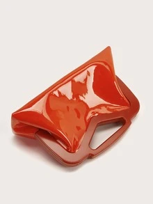 Minimalist Clutch Bag - Orange - View 6