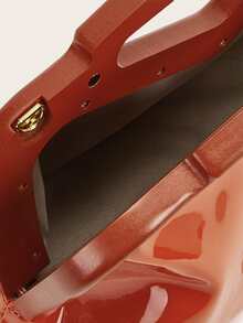 Minimalist Clutch Bag - Orange - View 5