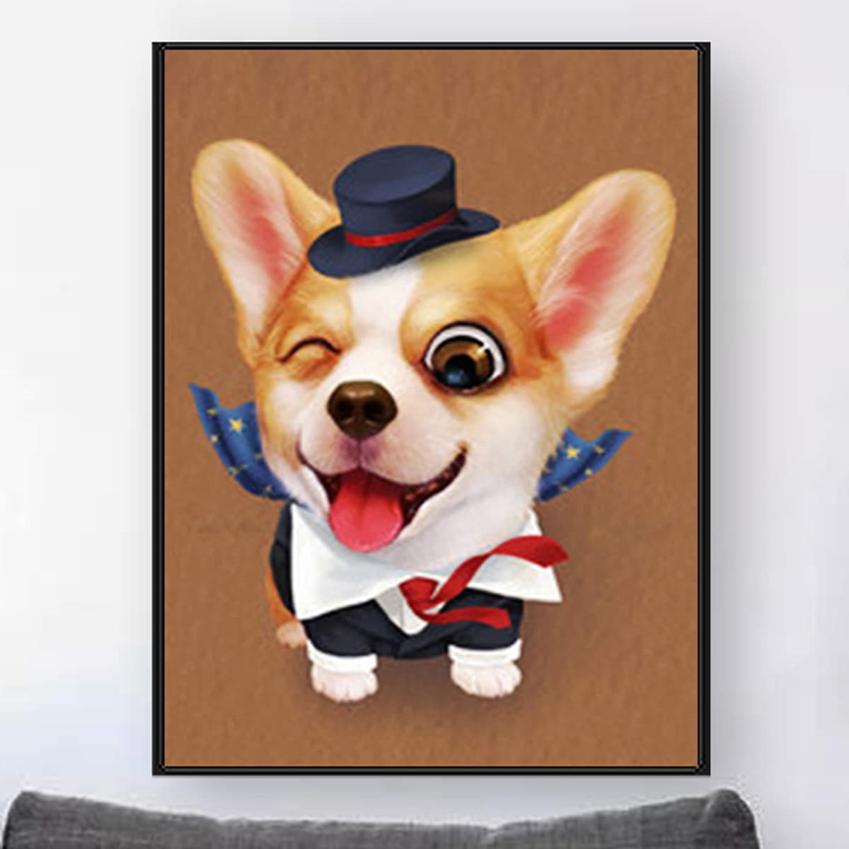 

Dog Pattern Diamond Painting Without Frame, Multicolor