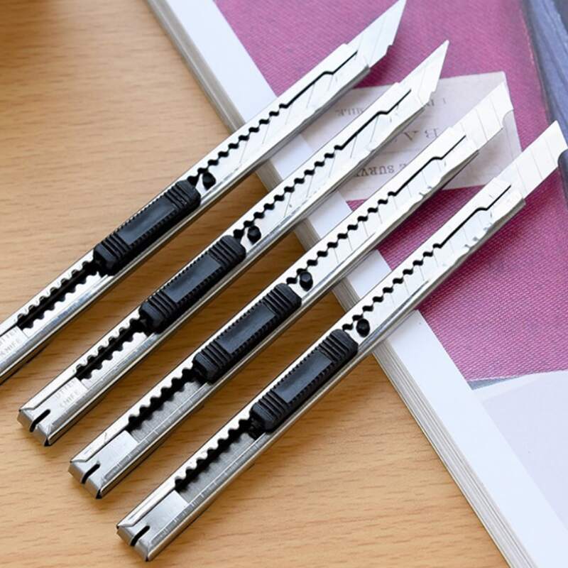 

2pcs Metal Utility Knife, Silver