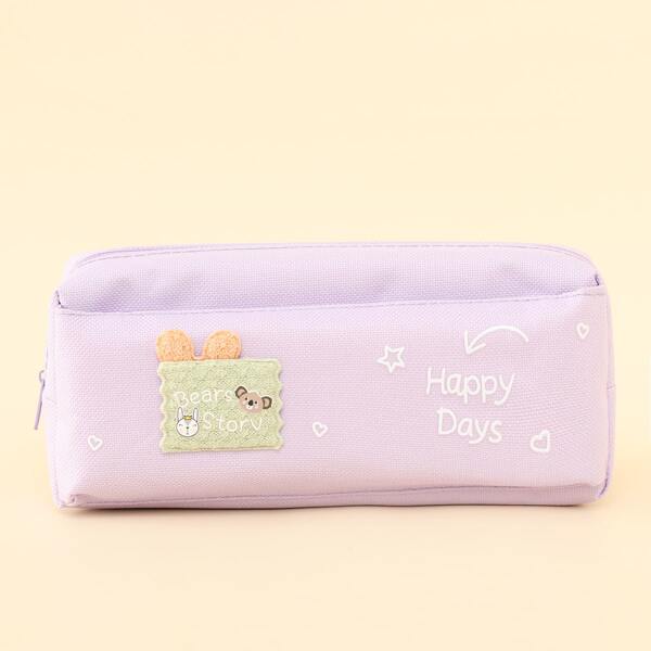 

Cartoon Graphic Pencil Case, Lilac purple