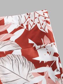 Yoga Floral 三件套運動胸罩和標語圖案背心上衣和熱帶緊身褲