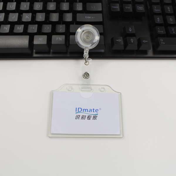 

1pc Clear ID Card Cover With Buckle