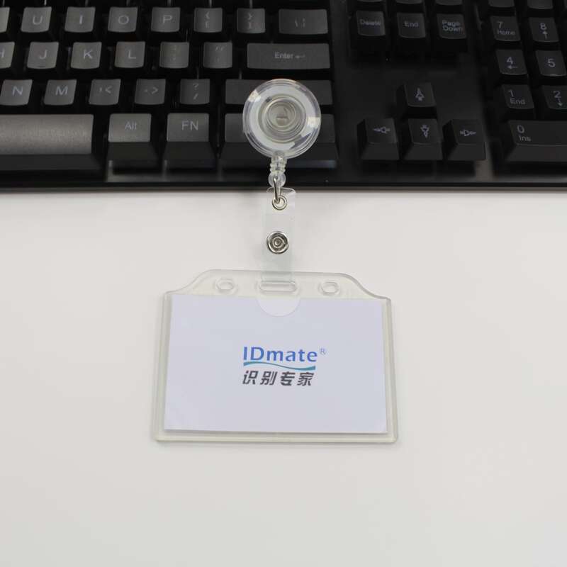

1pc Clear ID Card Cover With Buckle