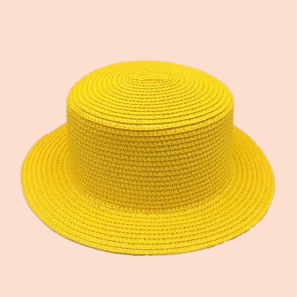 

Solid Straw Hat, Yellow
