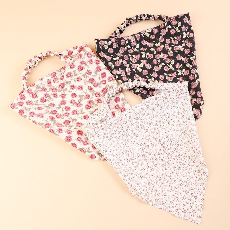 

3pcs Flower Graphic Headband, Multicolor