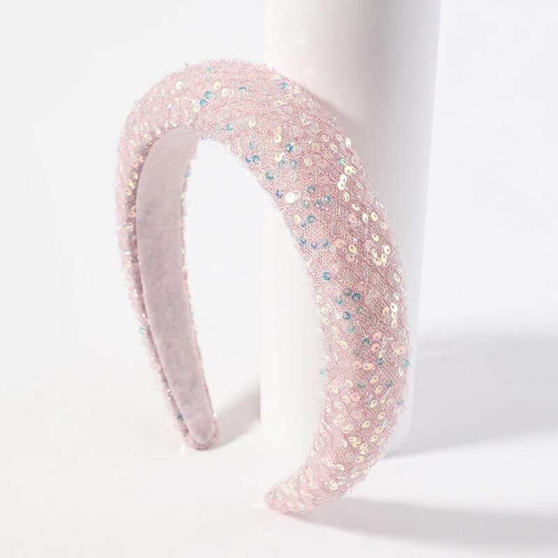 

Sequin Decor Headband, Pink