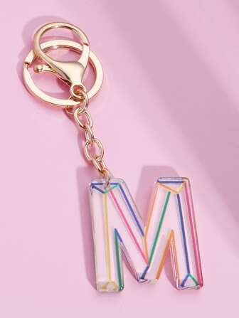 字母墜飾鑰匙圈