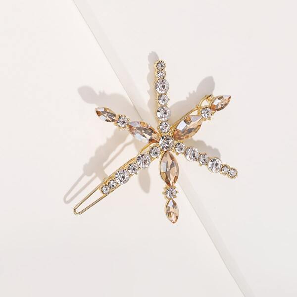 

Rhinestone Decor Hair Clip, Gold