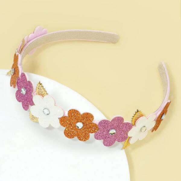 

Toddler Girls Flower Decor Headband, Multicolor