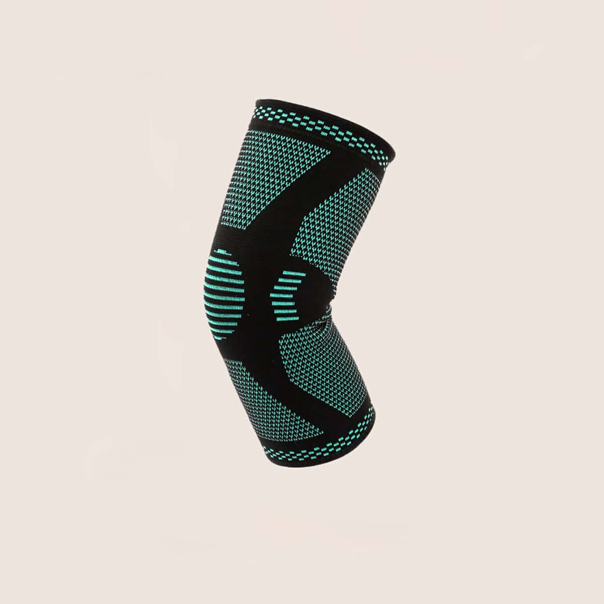 

1pc Striped Sports Knee Pad, Green