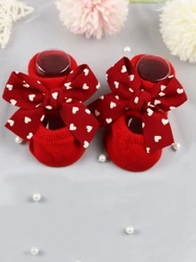 嬰兒蝴蝶結裝飾髮帶和短襪