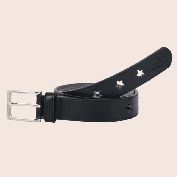 

Boys Square Buckle Belt, Black