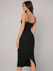 BizChic Váy yếm len vừa vặn Trang phục làm việc - màu đen - Xem 2